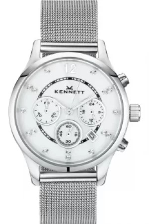Image of Ladies Kennett Lady Savro Milanese Chronograph Watch LWSAVWHSILMIL