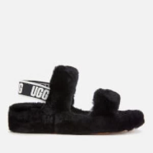 Image of UGG Womens Oh Yeah Slippers - Black - UK 3