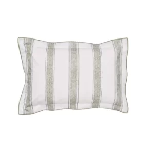 Image of Bedeck of Belfast Yuna Oxford Pillowcase, Sage