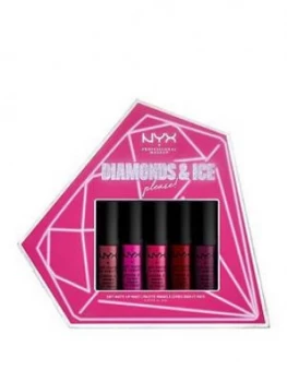 Image of Nyx Professional Makeup Diamonds & Ice Please Soft Matte Lip Cream Liquid Lip Stick Vault