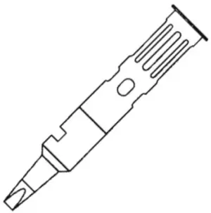 Image of Weller 60 01 02 2.4mm Screwdriver Soldering Iron Tip for use with WP 60K