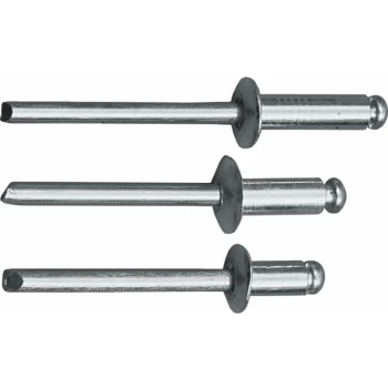 Image of 4MM Long Aluminium Blind Rivets (Box-100) - Kennedy