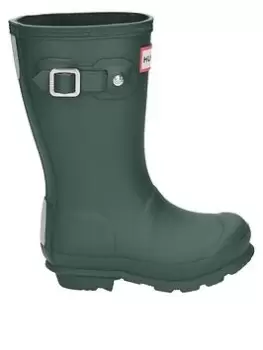 Image of Hunter Original Kids Wellington Boots, Green, Size 1 Older
