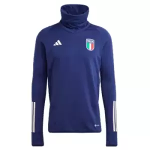 Image of 2023-2024 Italy Pro Tiro Warm Top (Dark Blue)