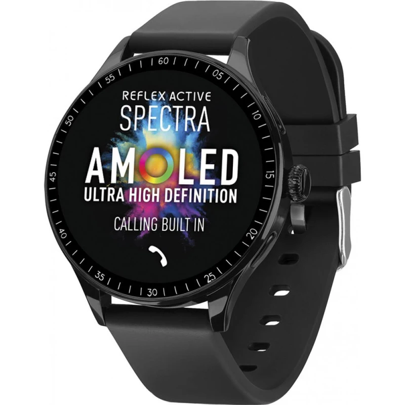 Image of Reflex Active RA-SP-300R-01 Spectre 45mm Watch in Black Unisex One Size