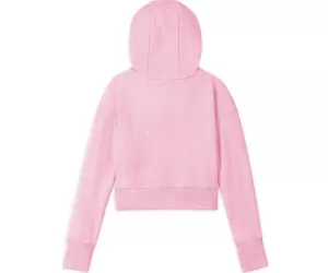 Image of Nike Older Girls Nsw Fleece All Over Print Hoodie - Pink, Size Xs=6-8 Years, Women