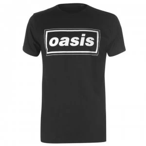 Image of Official Oasis T Shirt Mens - Black Logo