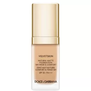 Image of Dolce & Gabbana New Velvet Skin Foundation 30ml (Various Colours) - N330 Almond