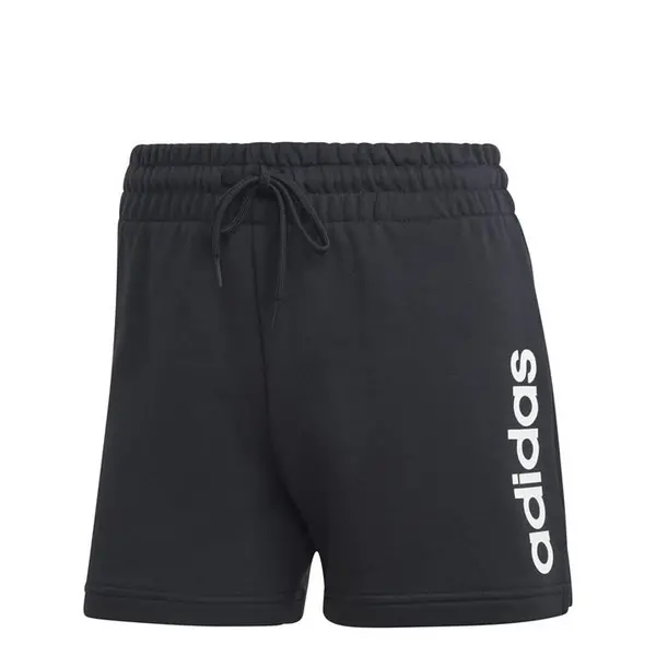 Image of adidas French Terry Linear Logo Short Womens Performance Shorts 6 (XXS) Black 45284103270