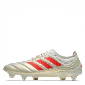Image of adidas Copa 19.1 FG Football Boots - White/SolarRed