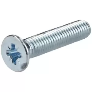 Image of R-TECH 337083 Pozi Countersunk Machine Screws BZP M5 25mm - Pack O...