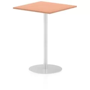 Image of Italia Poseur Table Square 800800 Top 1145 High Beech