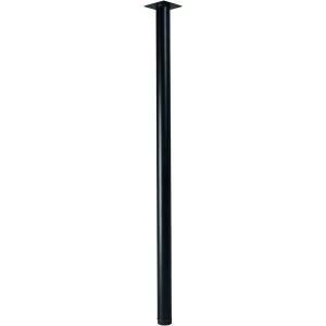 Image of Wickes Round Furniture Leg - Black 32 x 800mm