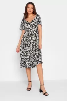 Image of Tall Daisy Print Wrap Dress