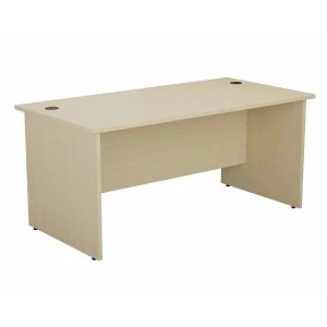 Image of TC Office Rectangular Desk with Panel End Legs 1200 x 800mm, Maple