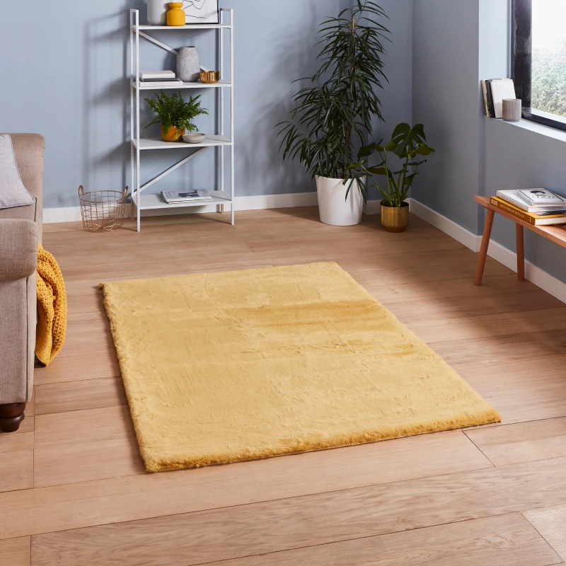 Image of THINK RUGS Think Rugs - Teddy Yellow 120cm x 170cm Rectangle - Yellow 48265
