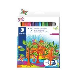 Image of Staedtler Noris Fibre Tip Pens Assorted Colours Pack of 120 325 C12
