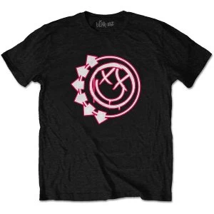 Image of Blink-182 - Six Arrow Smiley Unisex Medium T-Shirt - Black