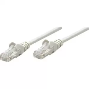 Image of Intellinet 318228 RJ45 Network cable, patch cable CAT 5e U/UTP 0.50 m Grey