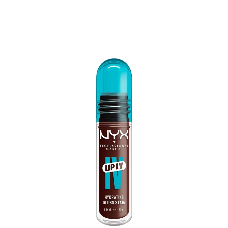 Image of NYX Lip I.V. Hydrating Gloss Stain Mocha Me Wet 5 ml