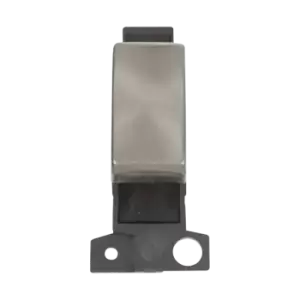 Image of Click Scolmore MiniGrid 10A 3 Position Retractive Switch Ingot Module Satin Chrome - MD075SC