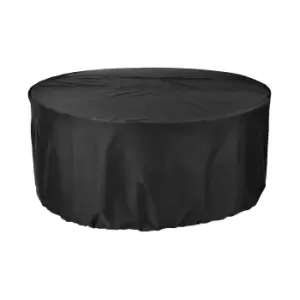Image of Cozy Bay Black Premium 6-8 Seater Extra Large Circular Patio Set Cover