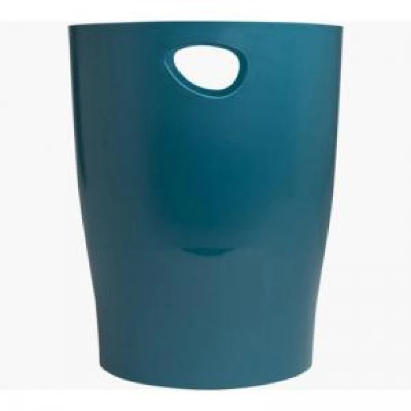 Image of Exacompta Exacompta Neo Deco 15 Litre Waste Bin 263 x 263 x 335mm Duck Blue (Each) - 45328D 45328D