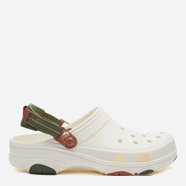 Image of Crocs Mens Classic All-Terrain Lightweight Summer Clogs UK Size 11 (EU 46.5) Chalk CRC364-CHALK-11