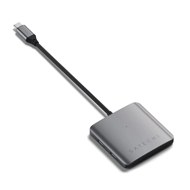 Image of Satechi Satechi ST-H4CPDM interface hub USB Type-C 10000 Mbps Grey ST-H4CPDM