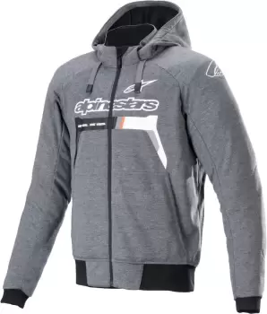 Image of Alpinestars Chrome Ignition Motorcycle Textile Jacket, black-grey-white Size M black-grey-white, Size M