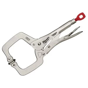 Image of Milwaukee Hand Tools TORQUE LOCK Locking C-Clamp with Swivel Pads 480mm (18in)