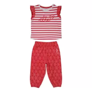 Image of Elle Tee/Hareem Set Bb99 - Red