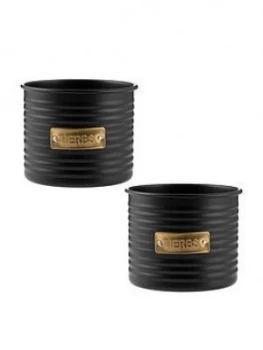 Image of Typhoon Otto Set 2 Metal Herb Planters