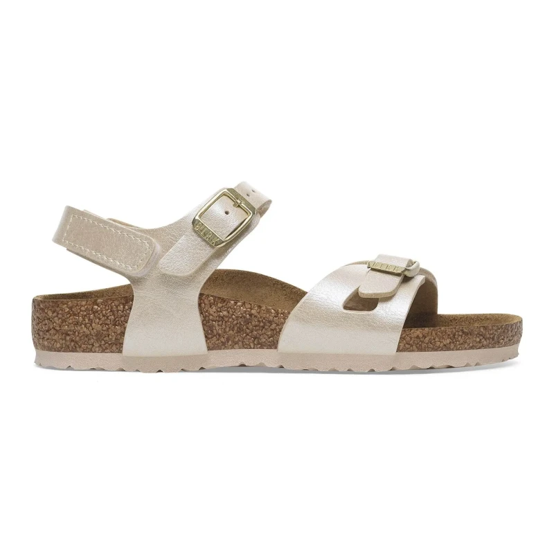 Image of Birkenstock Sandals Birkenstock Rio AS Birko-Flor Blanc Unisex 37 Etroit