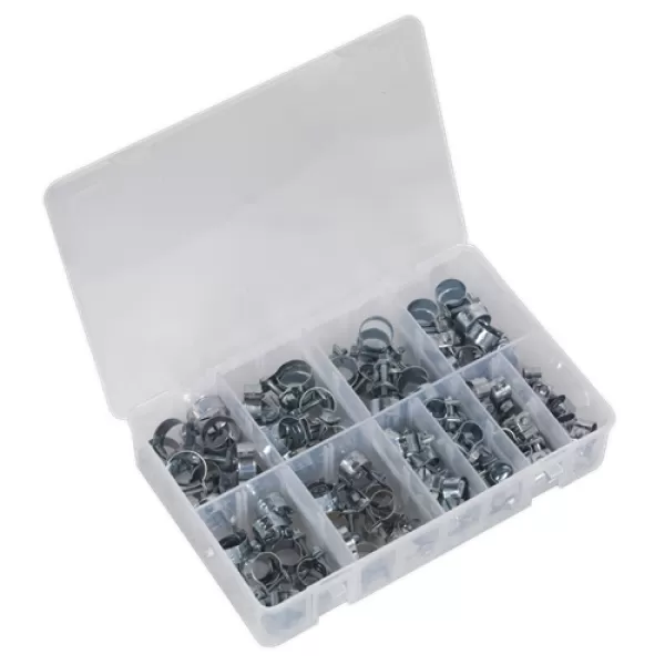 Image of Genuine SEALEY AB042MH Mini Hose Clip Assortment 100pc