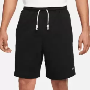 Image of Nike Dri-Fit Si Fleece 8" Shorts, Black/Pale Ivory, Male, Shorts, DQ5712-010