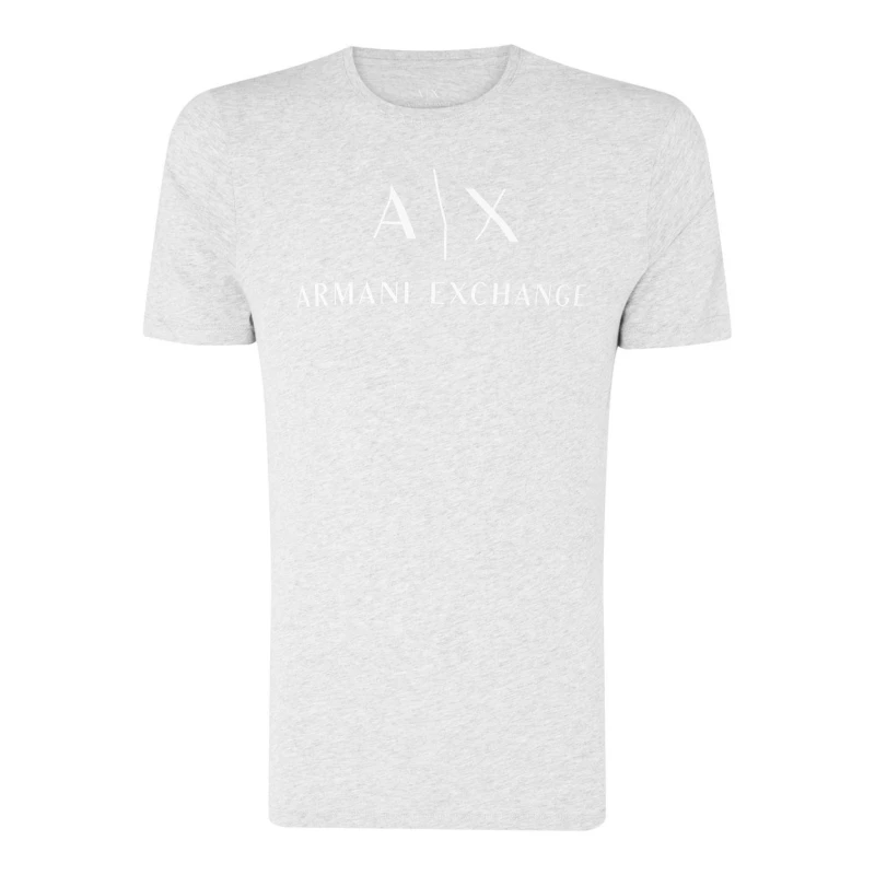 Image of Armani Exchange Logo Print T-Shirt, Grey Size XL Men Grey VJEWI Male XL