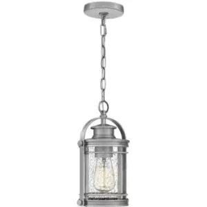 Image of Quintiesse Quoizel Booker Outdoor Pendant Ceiling Light Industrial Aluminium, IP44