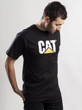 Image of Caterpillar Cat Workwear Trademark Logo T-Shirt - Black
