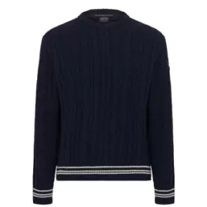 Image of PAUL AND SHARK Fisherman Crew Jumper - Black