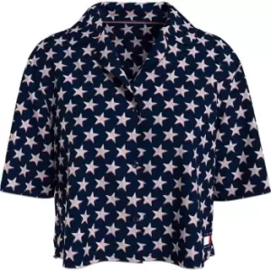 Image of Tommy Bodywear Short Sleeve Pyjama Shirt - Blue