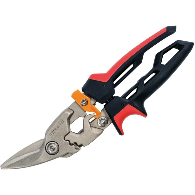 Image of Fiskars 1027209 PowerGear Aviation Snips Left Cut 250mm 10" FSK1027209 - Fiskars FIS-1027209