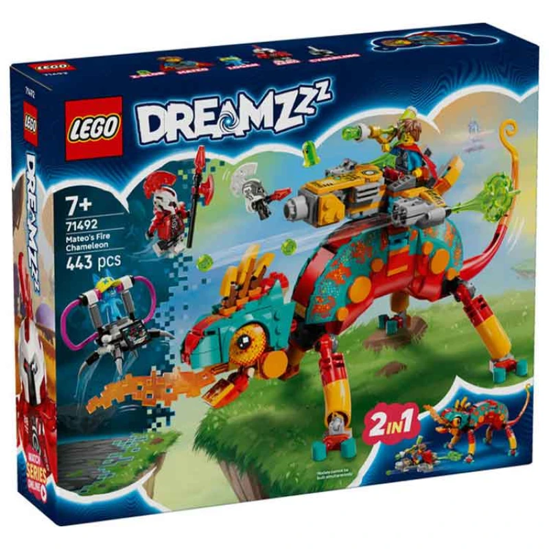 Image of LEGO DREAMZzz Mateo's Fire Chameleon Imagination Toy 71492