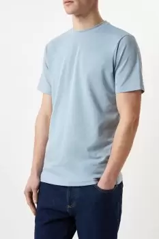 Image of 2 Tone Pique Crew Neck T-Shirt