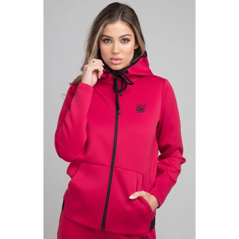 Image of SikSilk Exhibit Athlete Track Jacket - Pink Pink XS