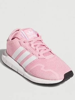 Image of adidas Originals Swift Run X Childrens - Pink White, Pink/White, Size 2