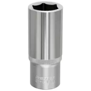 Image of Sealey S3818D WallDrive Socket 18mm Deep 3/8"Sq Drive