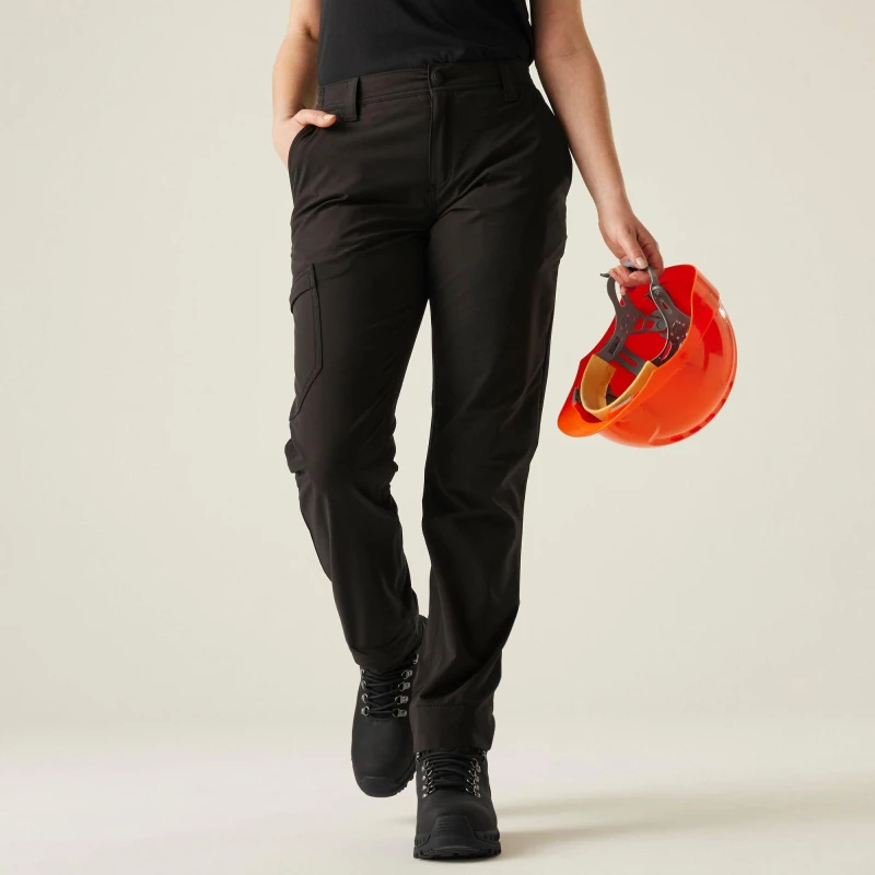 Image of Regatta Womens Pro Action Stretch Trousers Black female 8 R