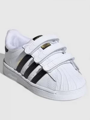 Image of Adidas Originals Superstar Cf Infant Trainers, White/Black, Size 4
