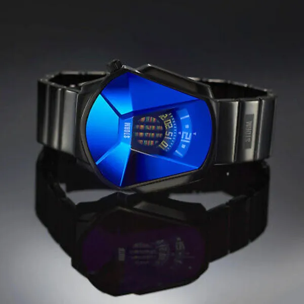 Image of STORM 47001/SL/B Darth Slate Blue (43.5mm) Blue Dial / Black Watch